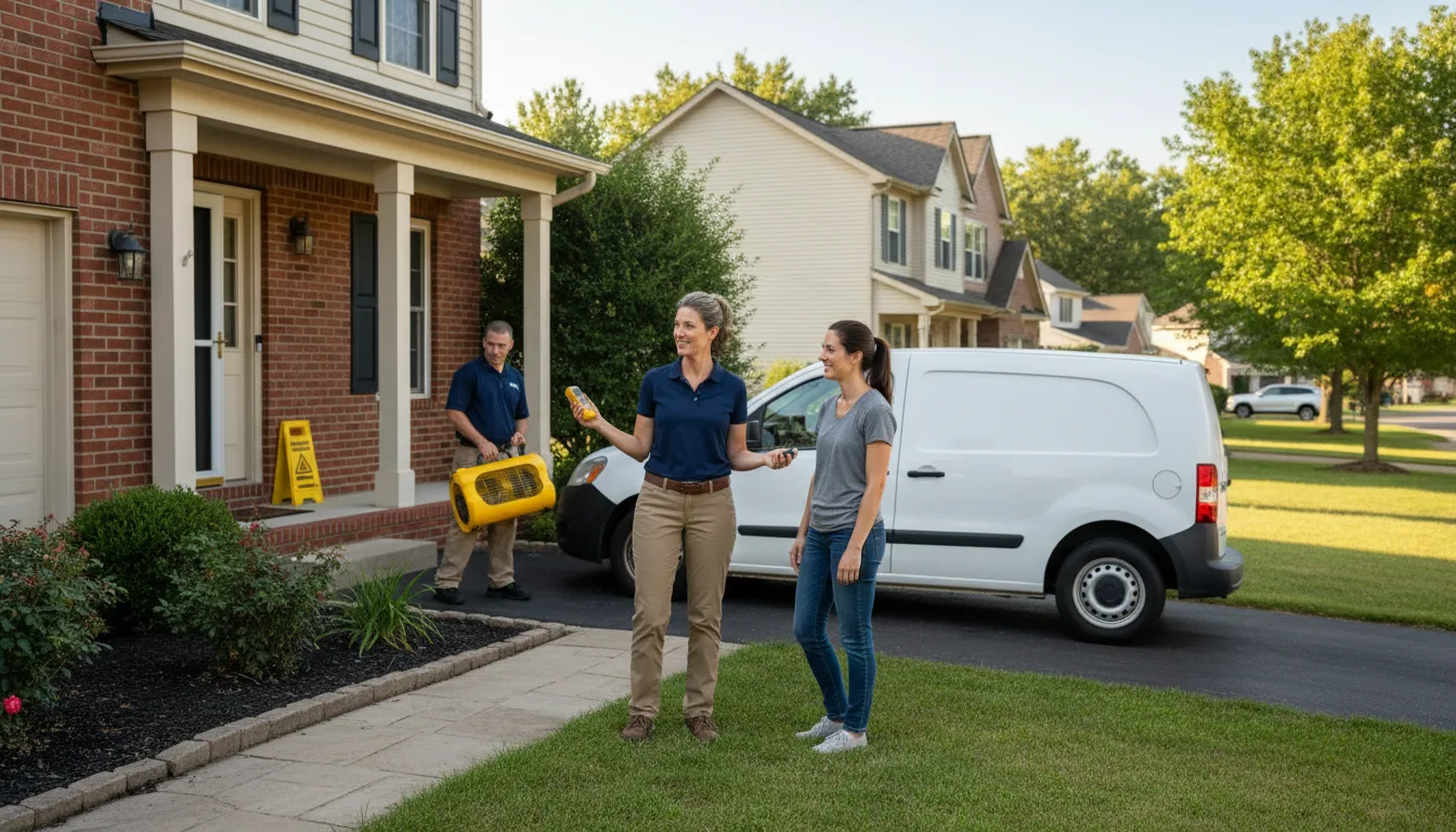 Residential water damage restoration in Bethlehem, PA